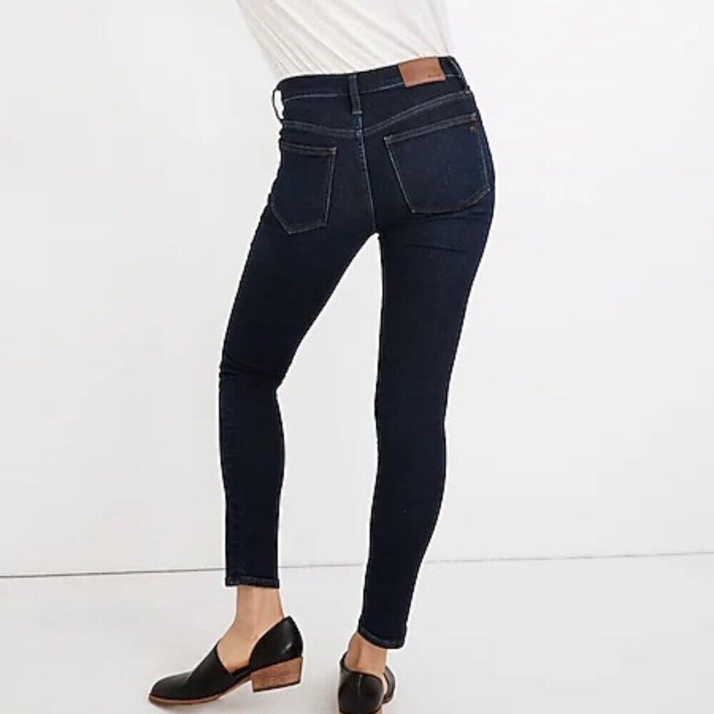 Madewell Jeans Women Mid-Rise Skinny Jeans Orland Wash TENCEL Denim Edition 27 - Picture 2 of 9